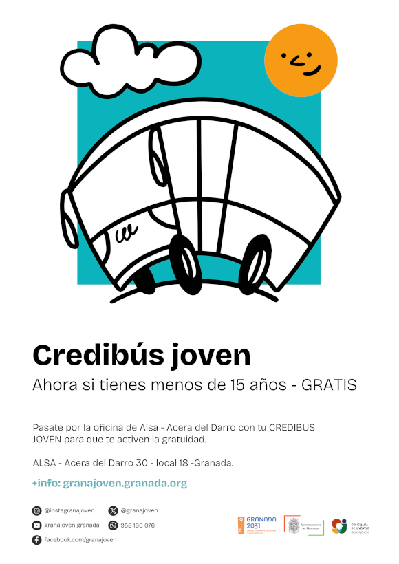 CREDIBUS JOVEN GRATIS menores de 15 aos